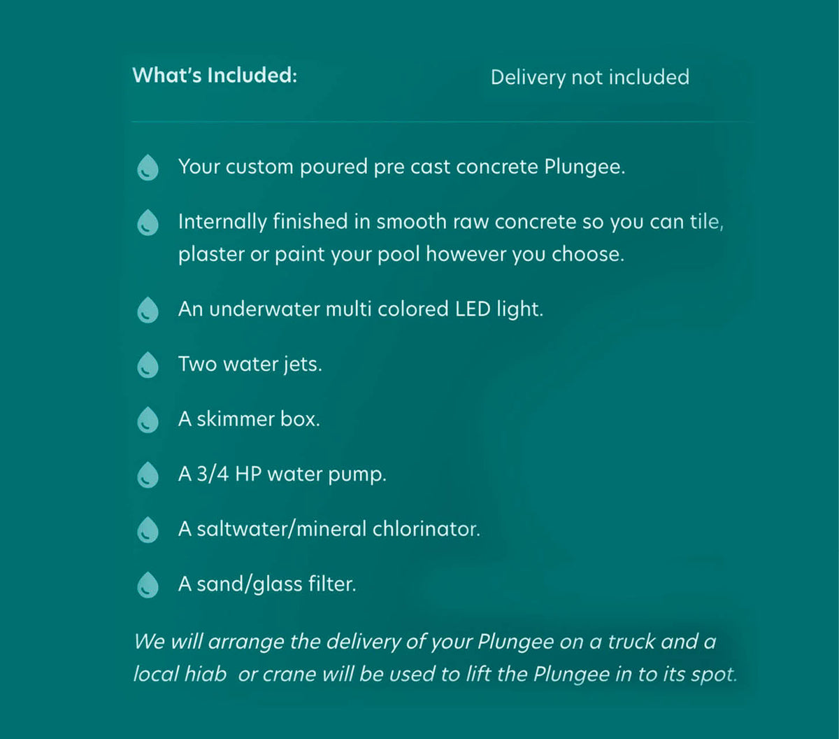 Plungee Pool Round design Package